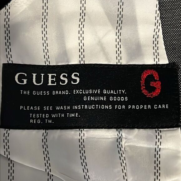 Guess Unisex Charcoal Grey Lined Button Closure Vest Size XS - Picture 13 of 14